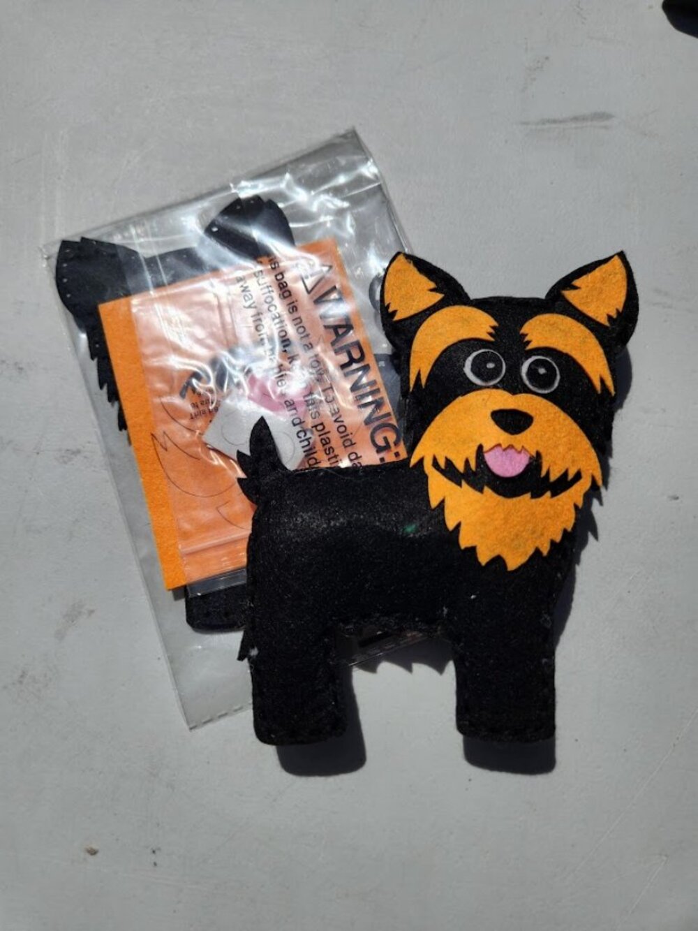 New Yorkshire Terrier Dog Puppy Craft Kit Sewing Kit Felt Project Felts DIY Craf